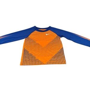 Nike toddler 3T long sleeve tee- Vibrant Orange and Blue